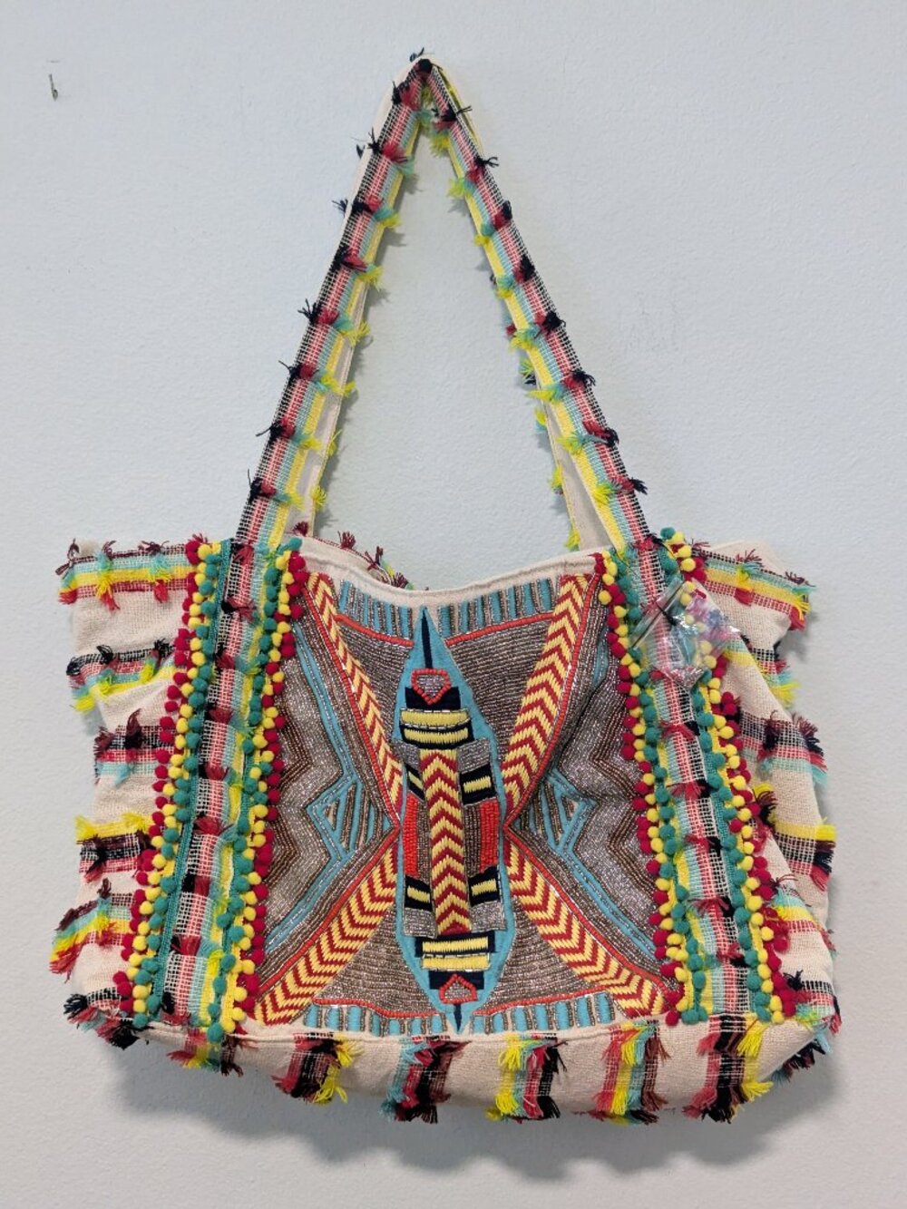America & Beyond Boho Tote Bag Retails for $1Turn heads with this vibrant28-$145